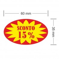 Sconto del 15% 3d