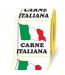 Carne Italiana 40 x 40 3d etichetta adesiva in bobina