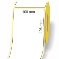 Etichette adesive in bobina 100 x 198 mm. 3d carta vellum